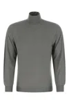 Fedeli Grey Wool Sweater In Gray