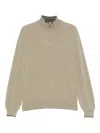 Fedeli Half-zip Sweatshirt In Green