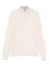 Fedeli Half-zip Sweatshirt In Neutral