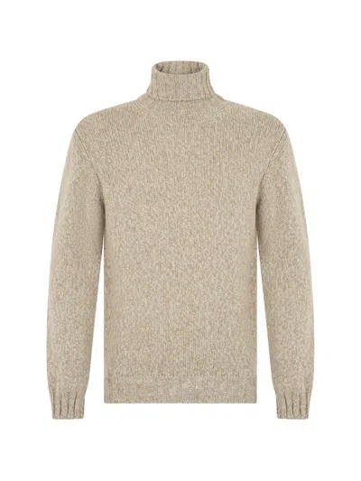 Fedeli High-neck Sweater In Neutral