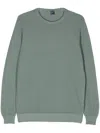 Fedeli Honeycomb-knit Cotton Jumper In Green