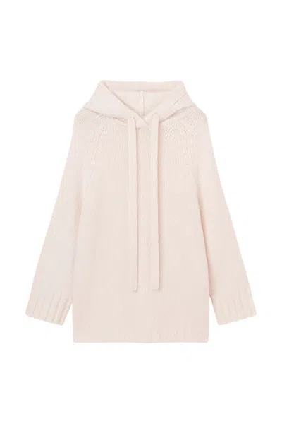 Fedeli Hoodie In Cashmere And Silk In White