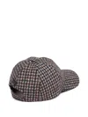 Fedeli Houndstooth Wool Hat In Multi