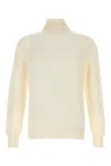 Fedeli Turtleneck Cashmere Sweater In White