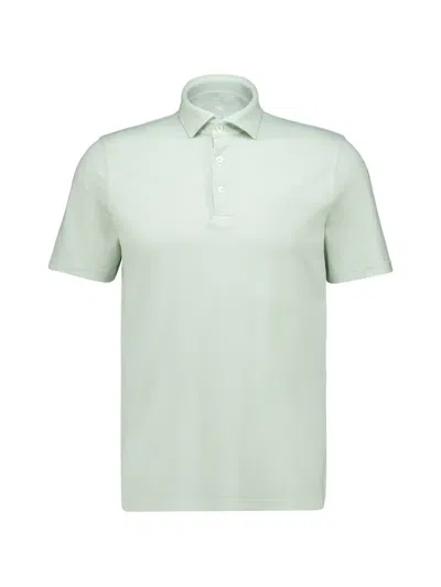 Fedeli Ivy Knitted Polo Shirt In Green