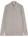 Fedeli Jason Giza Jersey Shirt In Grey