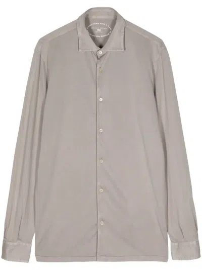 Fedeli Jason Giza Jersey Shirt In Grey