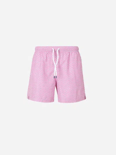 Fedeli Jellyfish Print Swimsuit In Pink