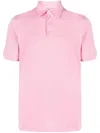 Fedeli Jersey Cotton Polo Shirt In Pink