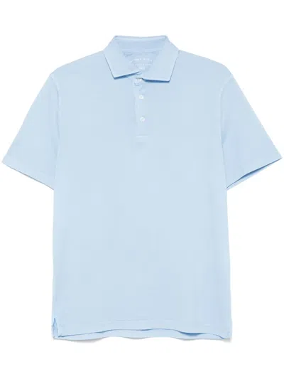 Fedeli Jersey Polo Shirt In Blue