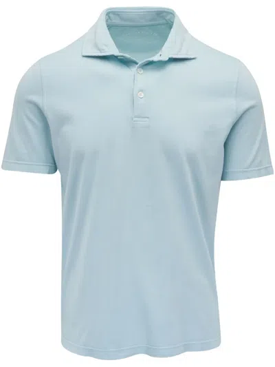 Fedeli Jersey Polo Shirt In Blue
