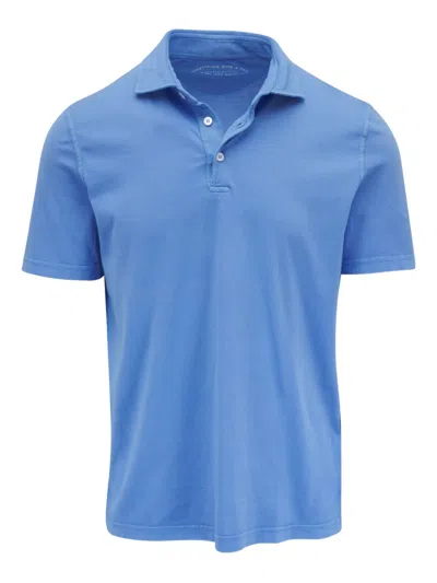 Fedeli Jersey Polo Shirt In Blue