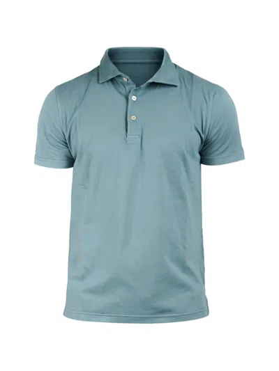 Fedeli Jersey Polo Shirt In Blue
