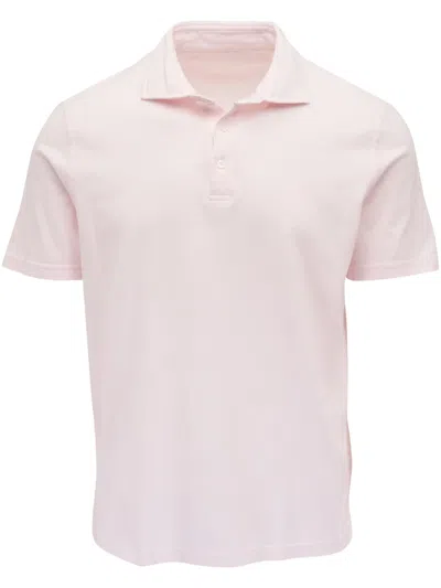 Fedeli Jersey Polo Shirt In Pink