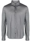 Fedeli Jersey Wool Shirt In Grey