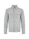 Fedeli Knit Button-up Sweater In White
