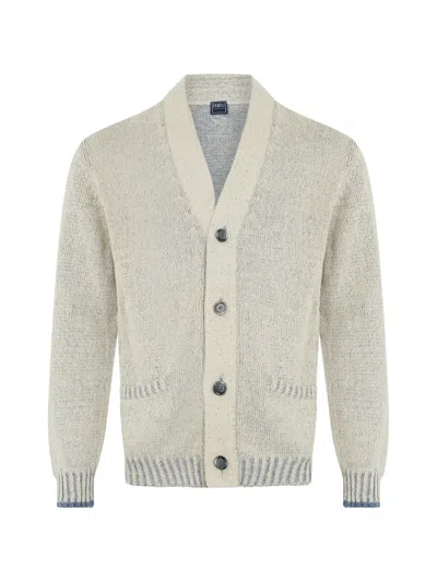 Fedeli Knitted Long-sleeve Cardigan In Neutral