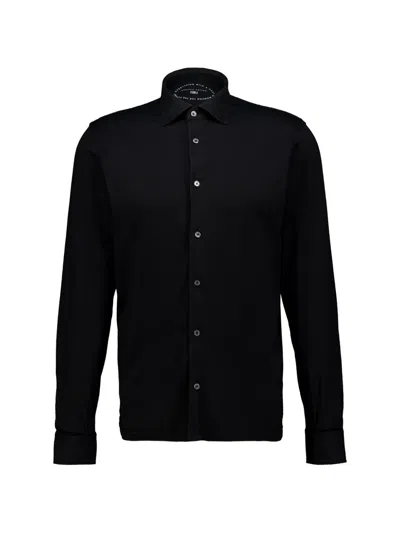 Fedeli Knitted Long-sleeve Shirt In Multi