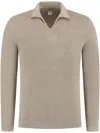Fedeli Knitted Polo Shirt In Brown