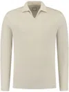 Fedeli Knitted Polo Shirt In Neutrals