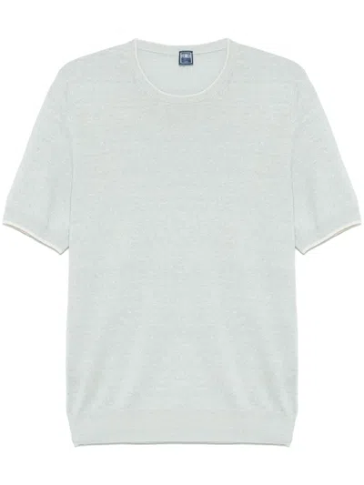 Fedeli Knitted T-shirt In Blue
