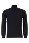 Fedeli Brown Wool Sweater In Blue