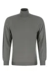 Fedeli Grey Wool Sweater In Multi