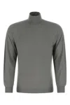 Fedeli Grey Wool Sweater In Gray