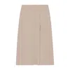 Fedeli "larimar" Wool And Cashmere Skirt In Brown