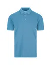 Fedeli Short-sleeved Polo Shirt In Blue
