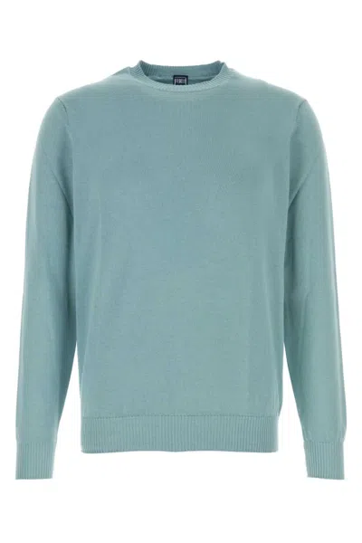 FEDELI LIGHT BLUE SOLID SWEATERS
