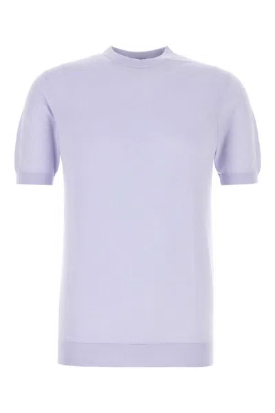 Fedeli Lilac Cotton Sweater In Purple