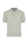 Fedeli Linen And Cotton Knitted Polo Shirt