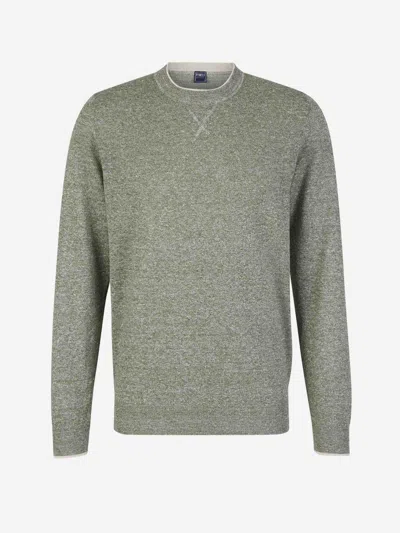 FEDELI FEDELI LINEN AND COTTON SWEATER