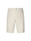 Fedeli Linen Bermuda Shorts In Beige