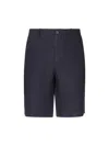 Fedeli Linen Bermuda Shorts In Blue