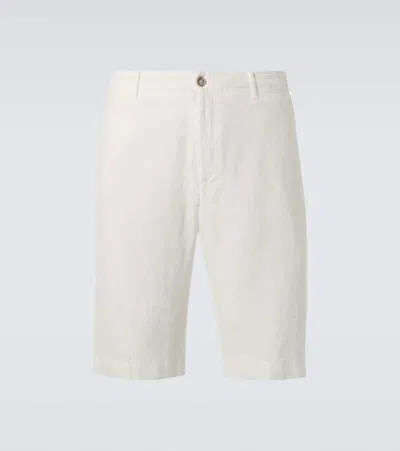 Fedeli Linen Bermuda Shorts In White