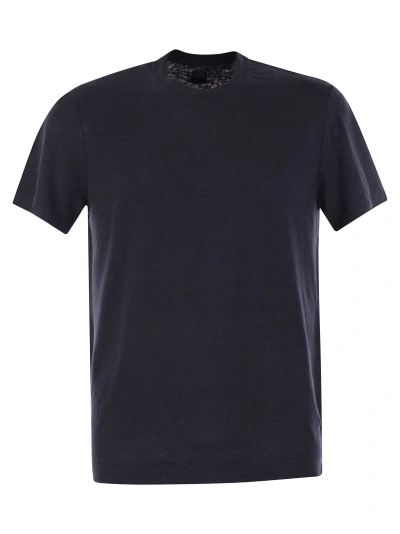 Fedeli Linen Flex T-shirt In Blue