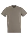 Fedeli Exreme - Linen Flex T-shirt In Grey