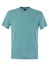 Fedeli Linen Flex T-shirt In Light Blue