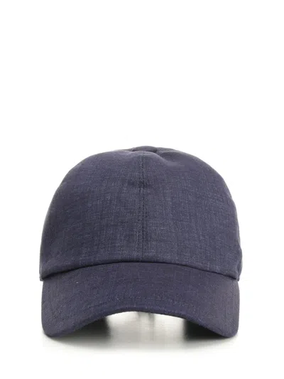 Fedeli Linen Hat Hats Blue