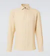 Fedeli Linen Shirt In Beige
