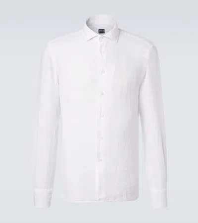 Fedeli Linen Shirt In White