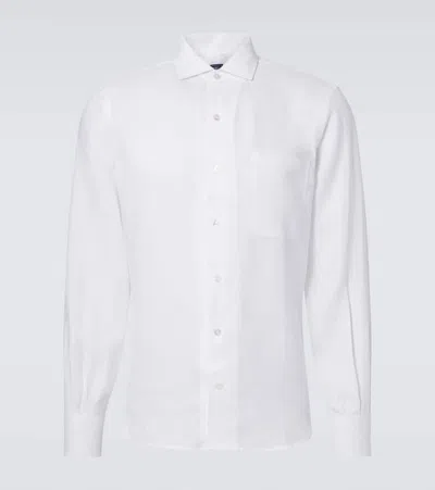 Fedeli Linen Shirt In White
