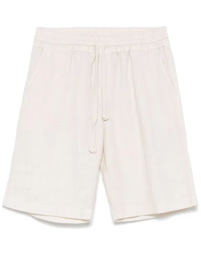 Fedeli Linen Shorts In Neutrals