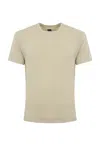 Fedeli Linen T-shirt In Beige