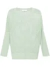 Fedeli Locri Open-knit Jumper In Blue