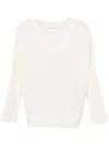 Fedeli Locri Open-knit Jumper In White