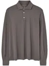 Fedeli Long-sleeve Cotton Shirt In 褐色