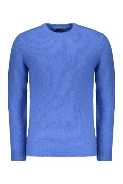 Fedeli Long Sleeve Sweater In Blue